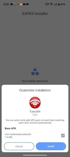 Screenshot of Turbo Wifi
